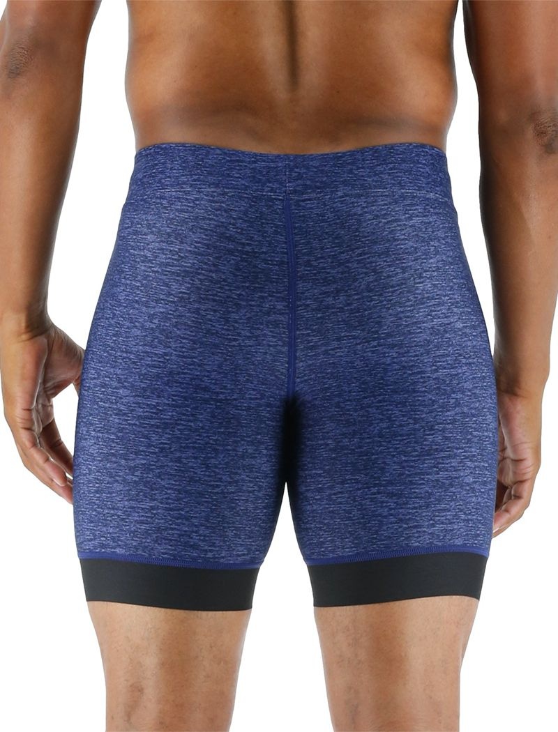 Navy Tyr Durafast Elite® Workout Jammer Lapped Men's Swimsuit | US-ZFSX48739