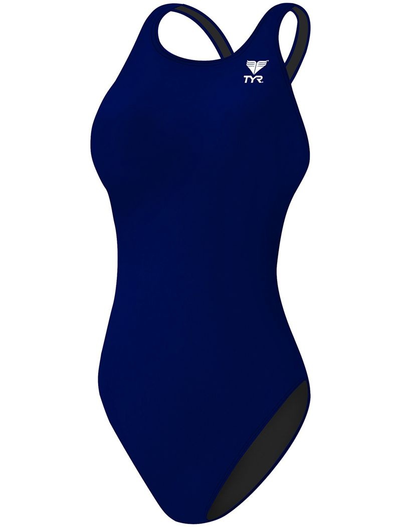 Navy Tyr Durafast One® Maxfit Women's Swimsuit | US-SUCF17849