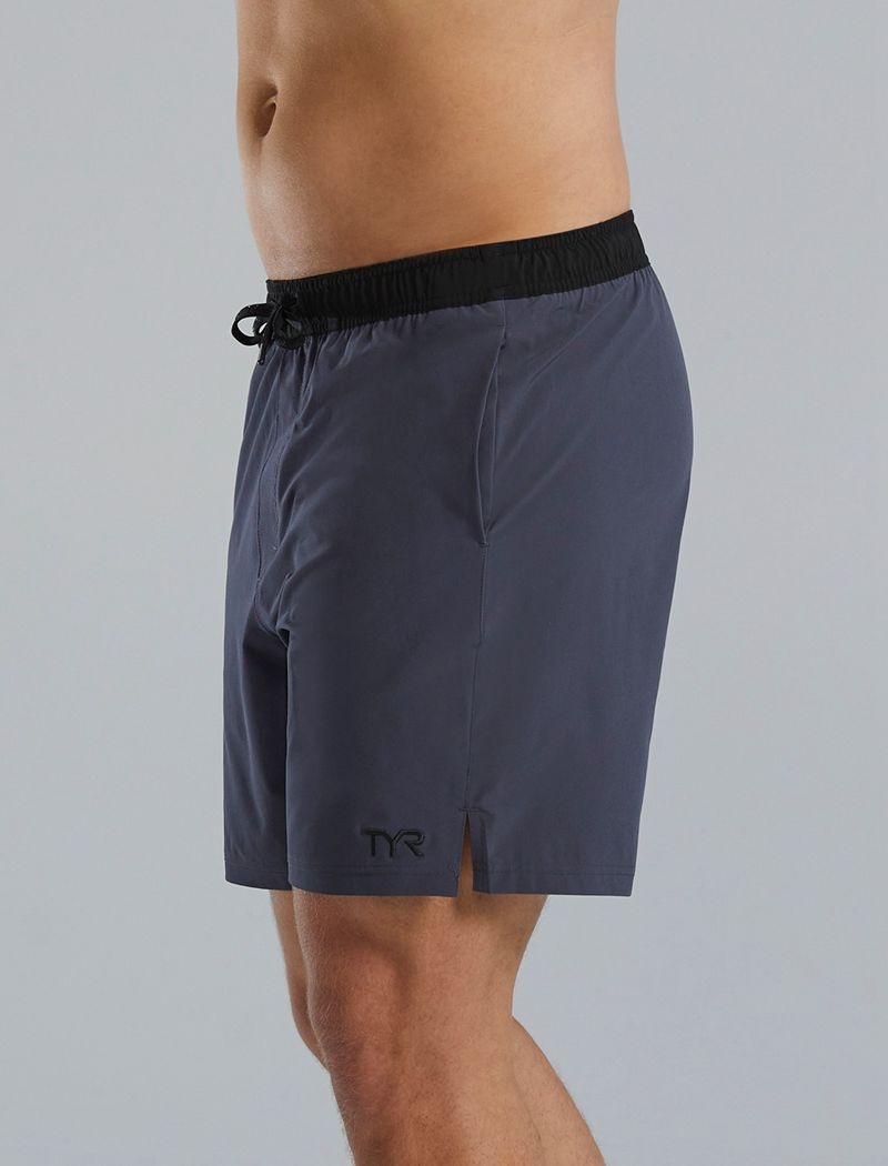 Navy Tyr Hydrosphere™ Skua 7 Volley Men's Shorts | US-LNCS25794