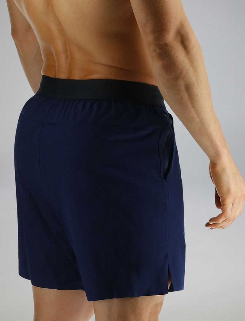 Navy Tyr Hydrosphere™ Unlined 7 Unbroken Big Logo Men's Shorts | US-VLYO50874