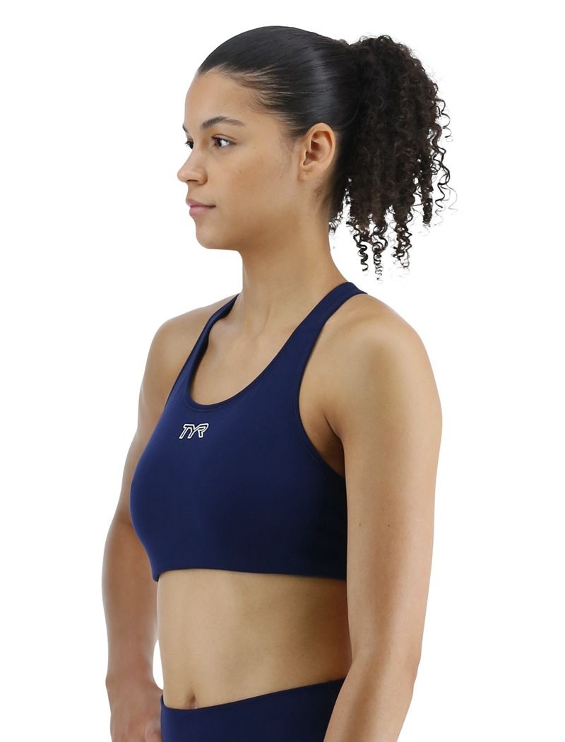 Navy Tyr Joule Elite™ Classic Women's Sports Bra | US-OUQI52896