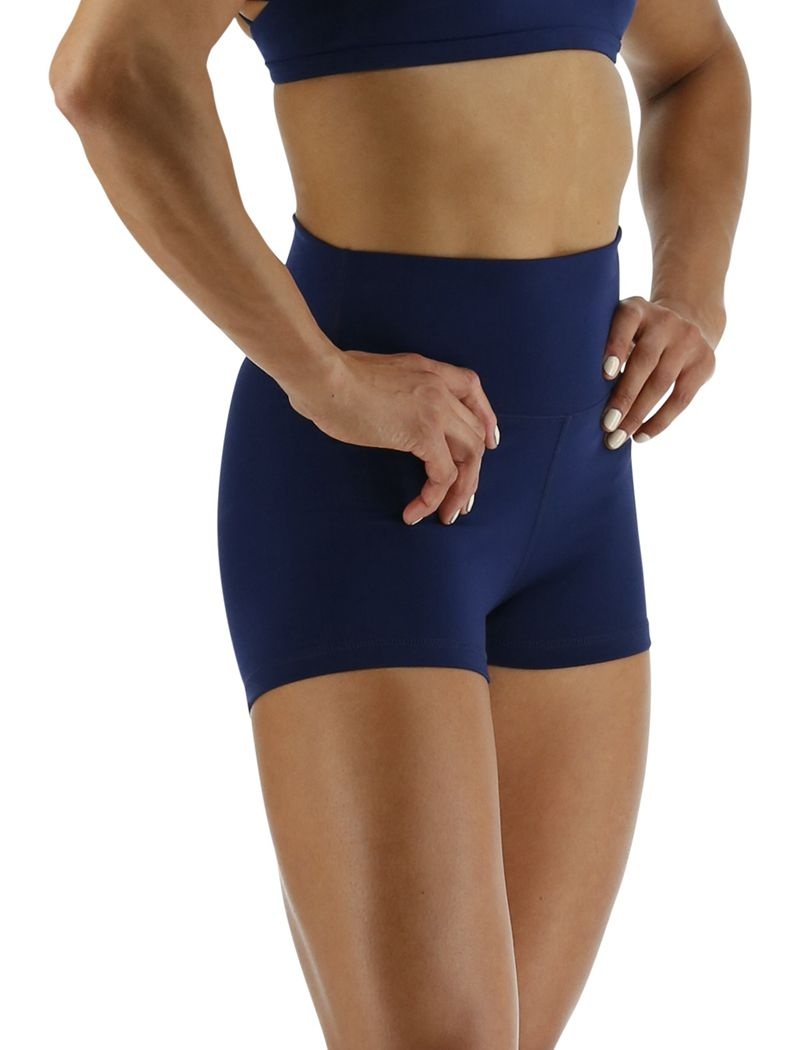 Navy Tyr Joule Elite™ High-waisted 2 Women's Shorts | US-XVBP59083