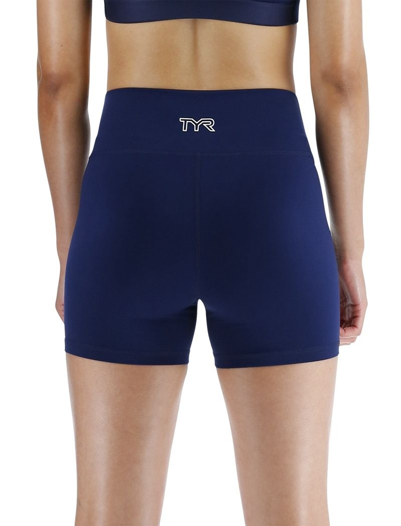 Navy Tyr Joule Elite™ High-waisted 3.25 Women's Shorts | US-IVSP85190