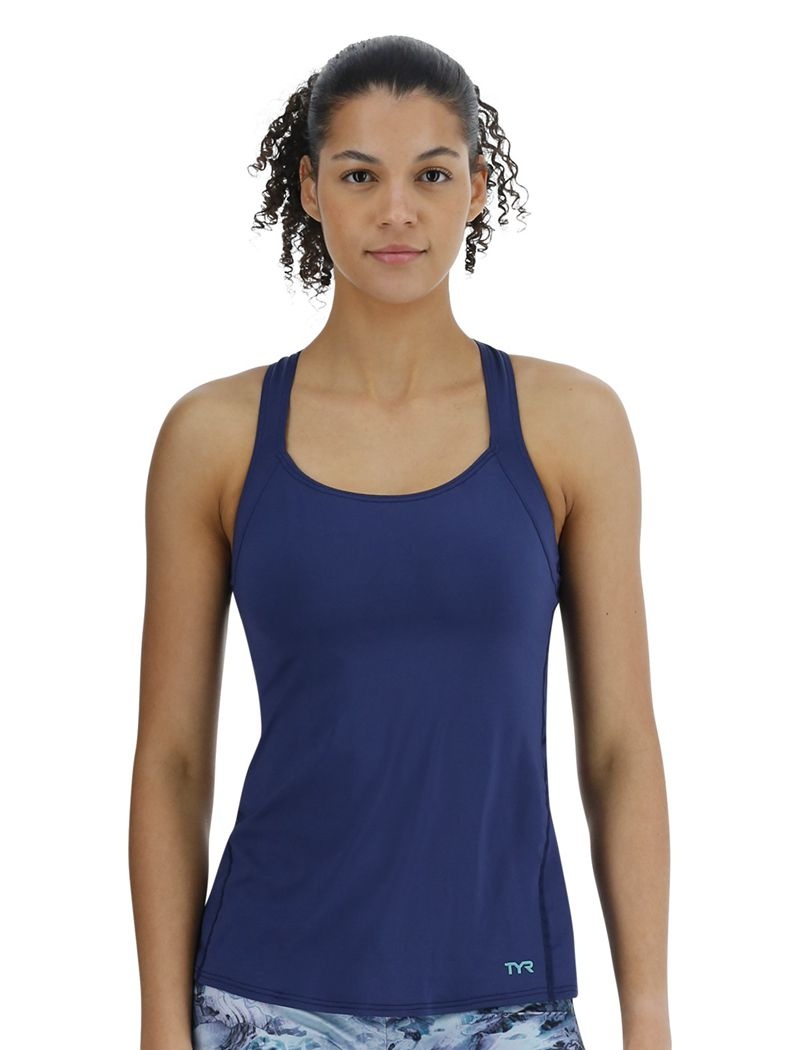 Navy Tyr Lola Women\'s Tanks | US-CTIZ84590