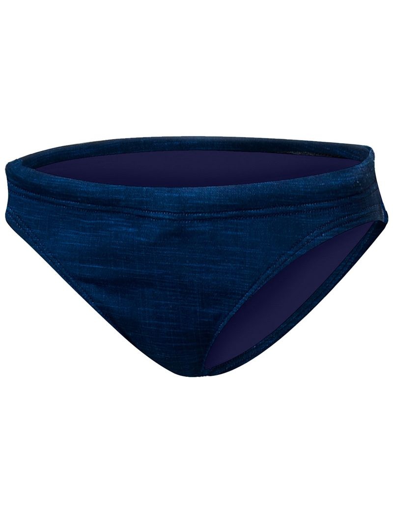 Navy Tyr Mini Sandblasted Women's Bikini Bottom | US-NKRT59736