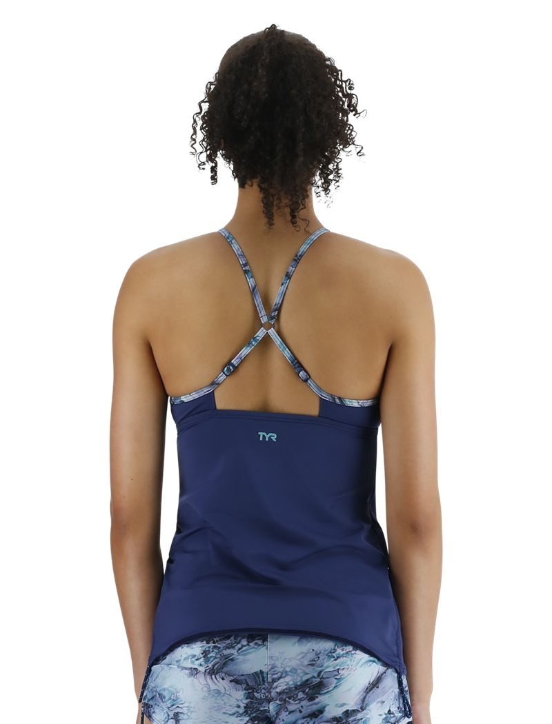 Navy Tyr Tessa Women's Tanks | US-JOEC01927