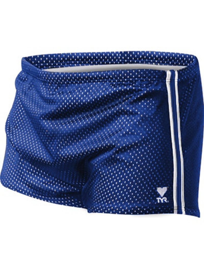 Navy Tyr Trainer Men's Swim Trunks | US-EWKF08132