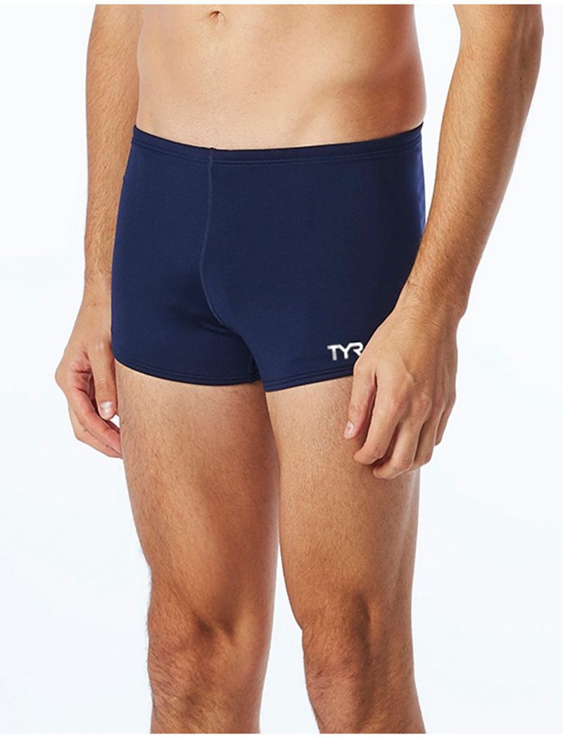 Navy Tyr Tyreco™ Square Leg Men\'s Swimsuit | US-EPCD87560