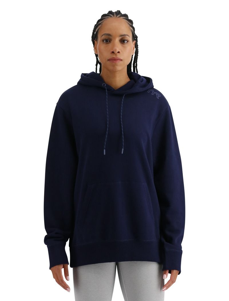 Navy Tyr Ultrasoft Midweight Fleece Women's Hoodie | US-DXYR83245