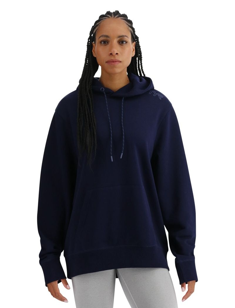 Navy Tyr Ultrasoft Midweight Fleece Women\'s Hoodie | US-DXYR83245