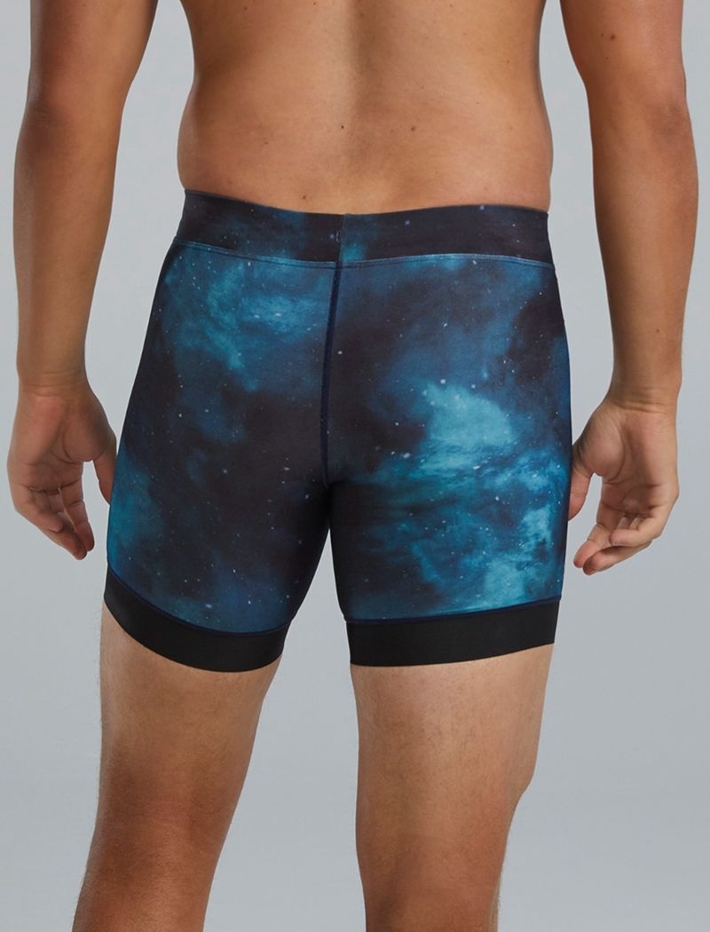 Navy / Turquoise Tyr Durafast Elite® Jammer 6.5 Men's Swimsuit | US-NQUV92058