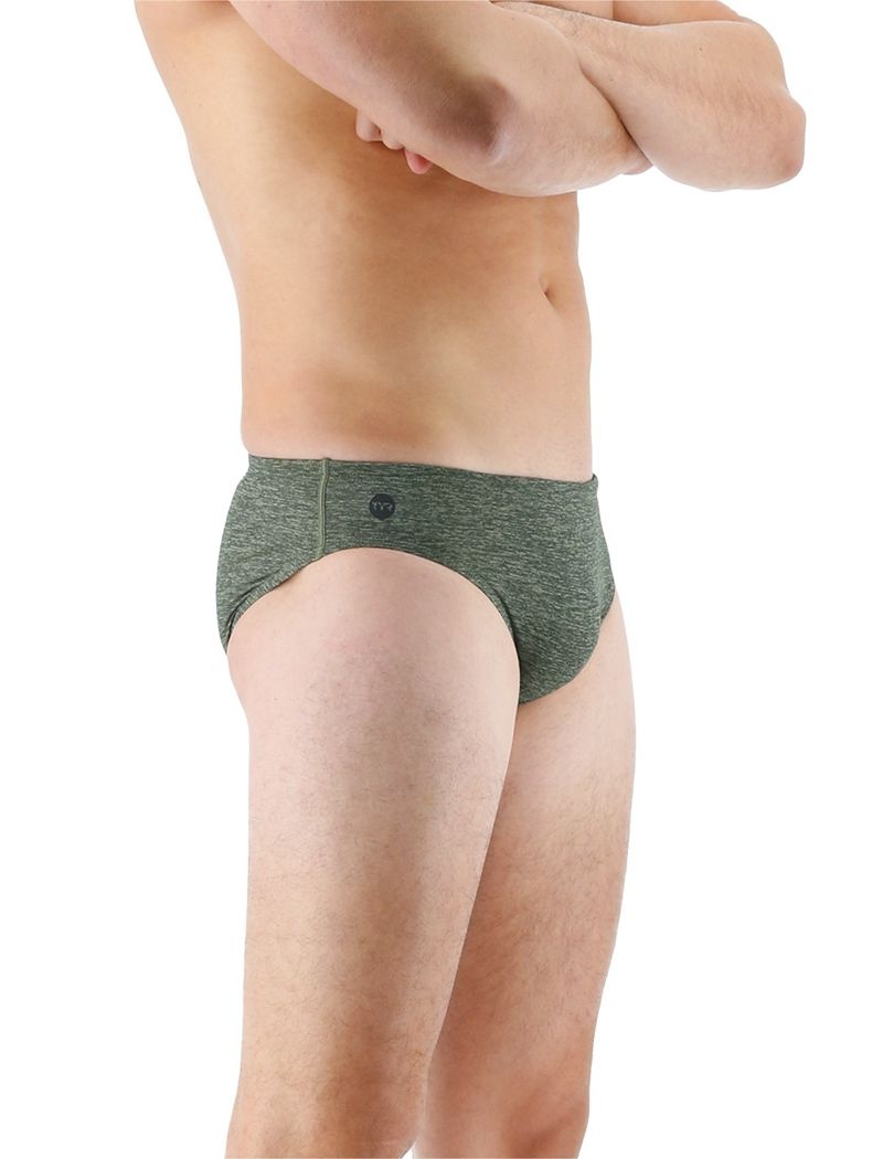 Olive Tyr Durafast One® Lapped Men's Swimsuit | US-KFXJ61497