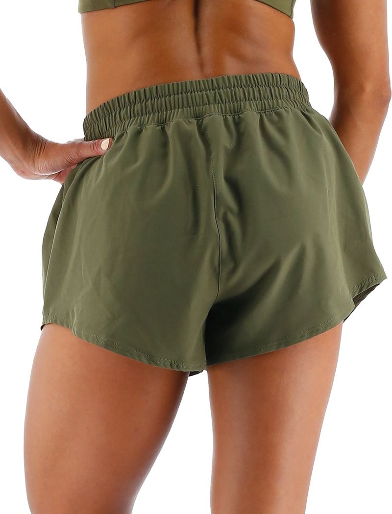 Olive Tyr Hydrosphere™ Pace Women's Running Shorts | US-BSXT65398