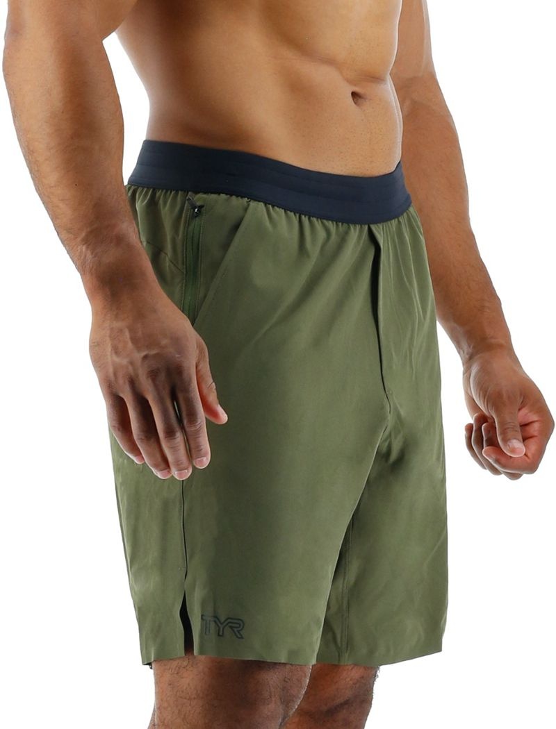 Olive Tyr Hydrosphere™ Unlined 7 Unbroken Men's Shorts | US-NIHF68124