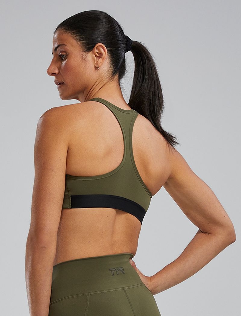 Olive Tyr Joule Elite™ Classic Women's Sports Bra | US-PJZU90174