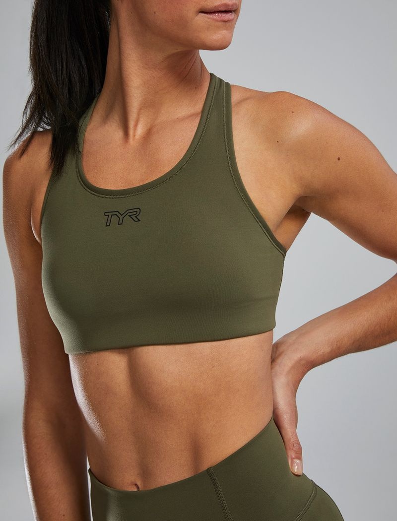 Olive Tyr Joule Elite™ Classic Women's Sports Bra | US-PJZU90174