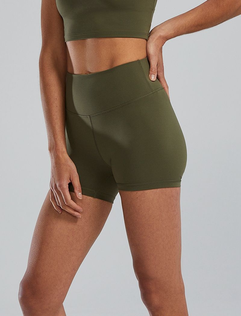 Olive Tyr Joule Elite™ High-waisted 3.25 Women's Shorts | US-SUMI34826