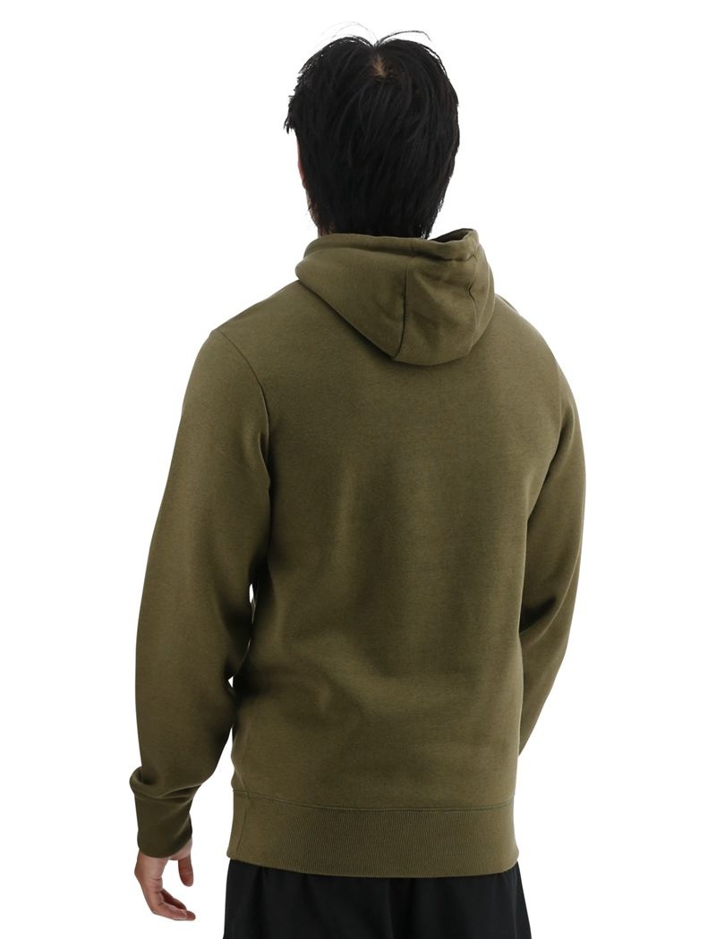 Olive Tyr Ultrasoft Big Logo Tech Men's Hoodie | US-HPGN53947