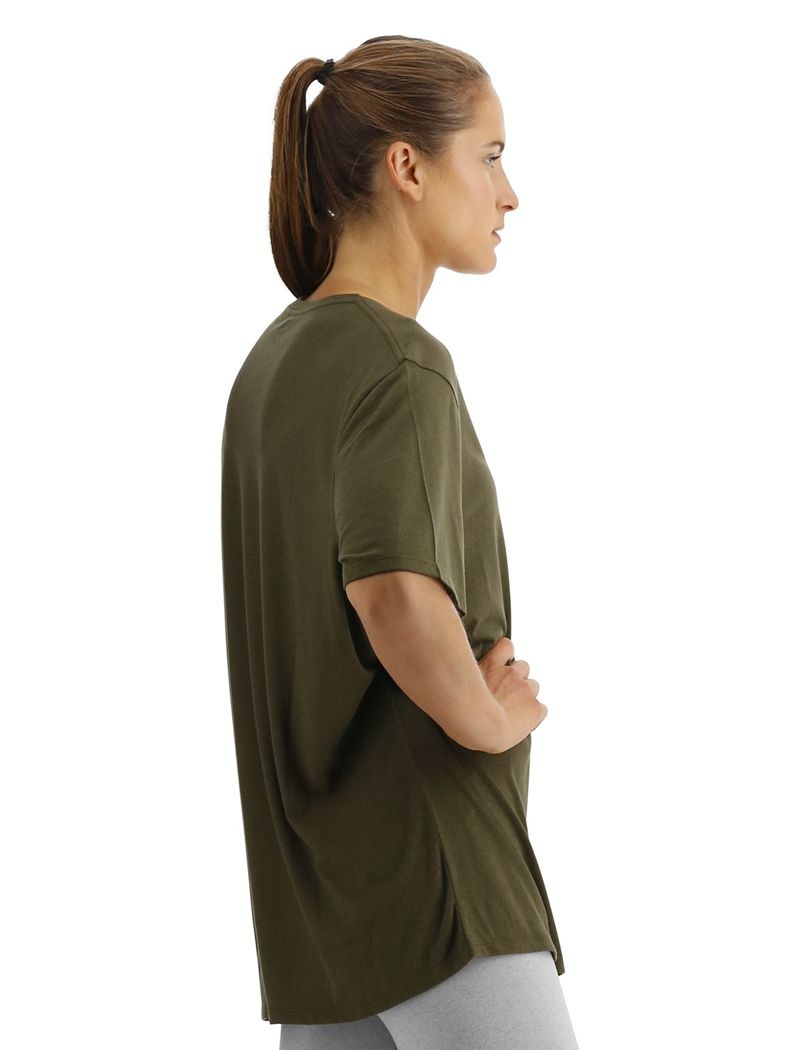 Olive Tyr Ultrasoft Lightweight Tech Women's T-Shirt | US-PCJA51780