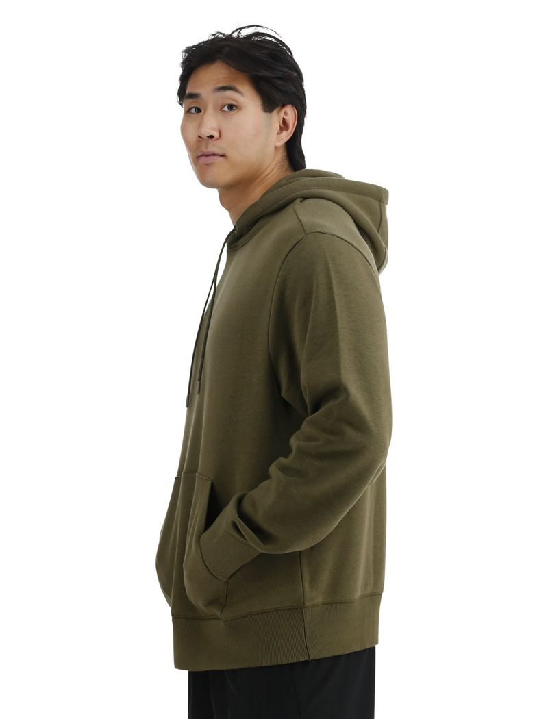 Olive Tyr Ultrasoft Midweight Fleece Men's Hoodie | US-LAUI53241