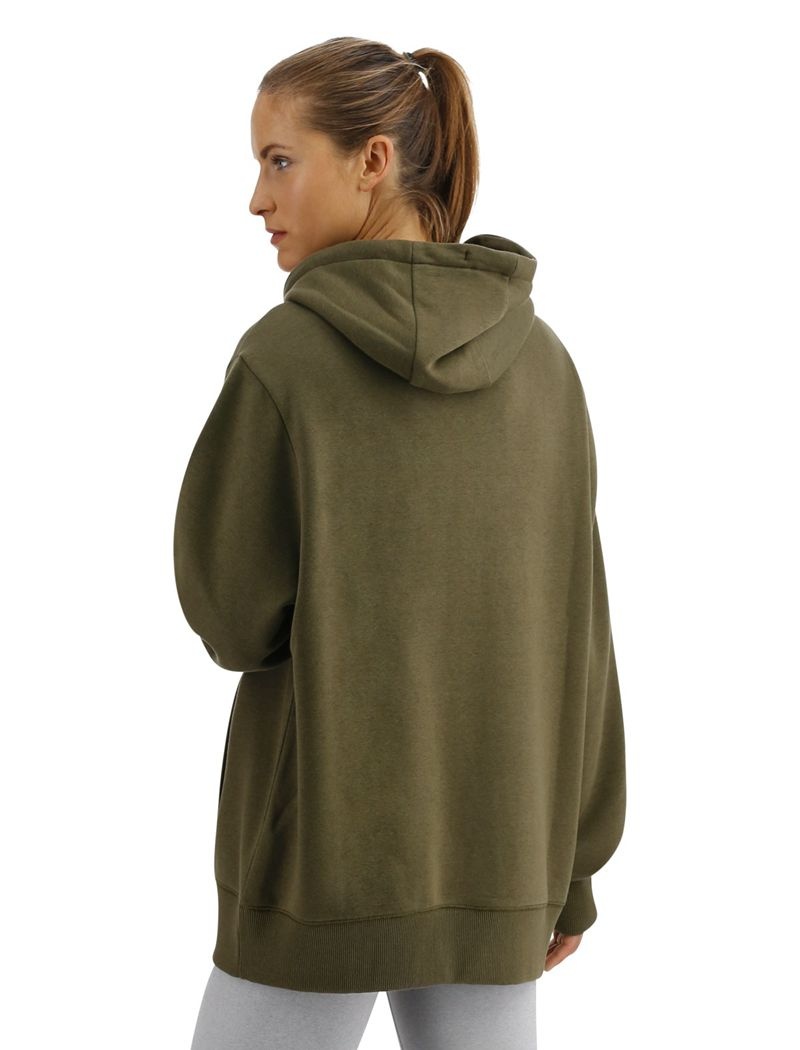 Olive Tyr Ultrasoft Midweight Fleece Women's Hoodie | US-VBIU56289