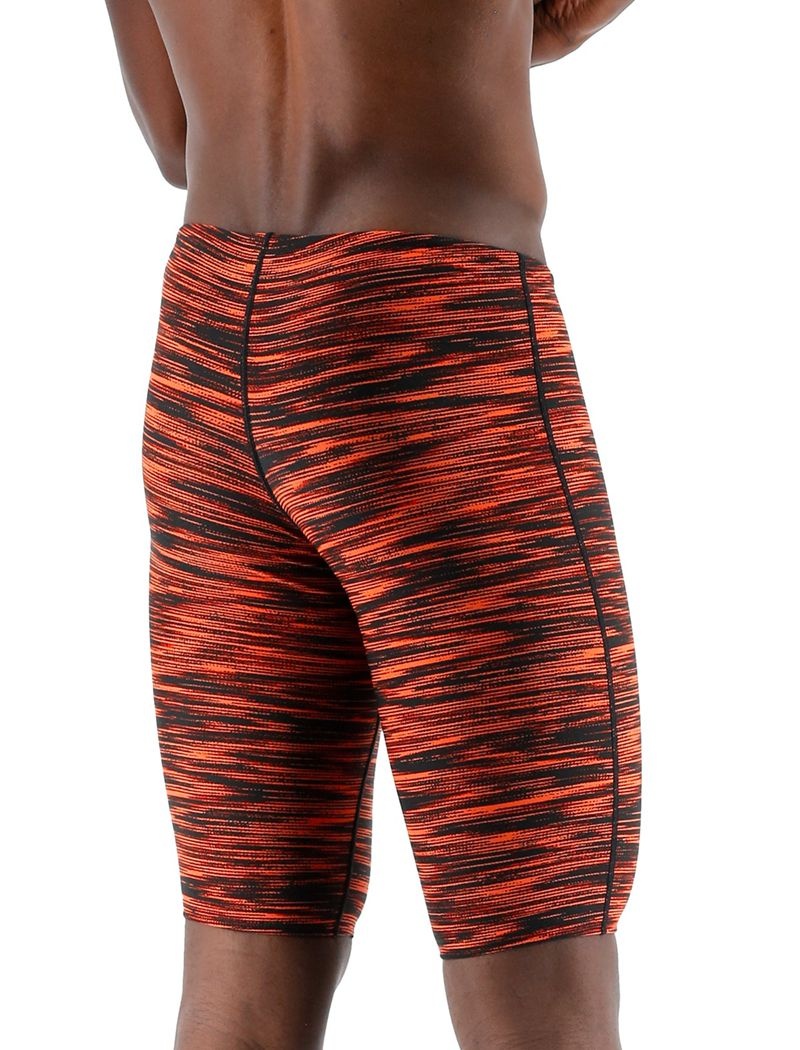 Orange / Black Tyr Durafast Elite® Jammer Fizzy Men's Swimsuit | US-NKZI01986