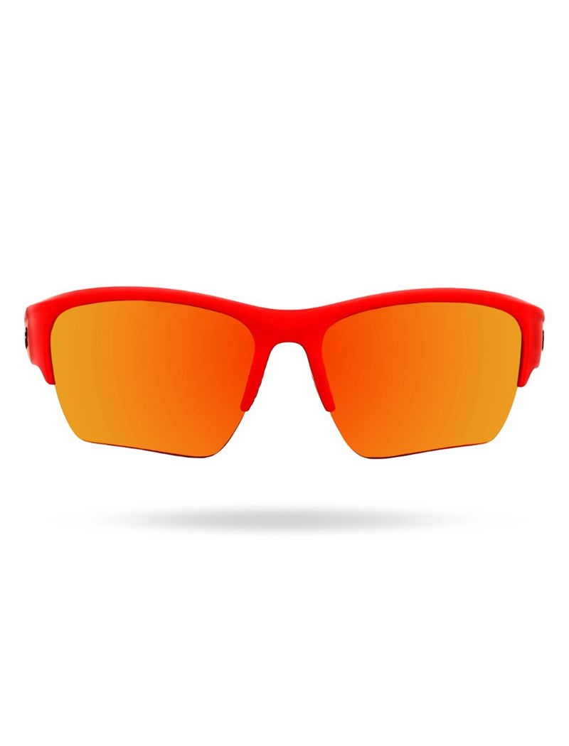 Orange / Red Tyr Vatcher Hts Polarized Men's Sunglasses | US-KRHO64052