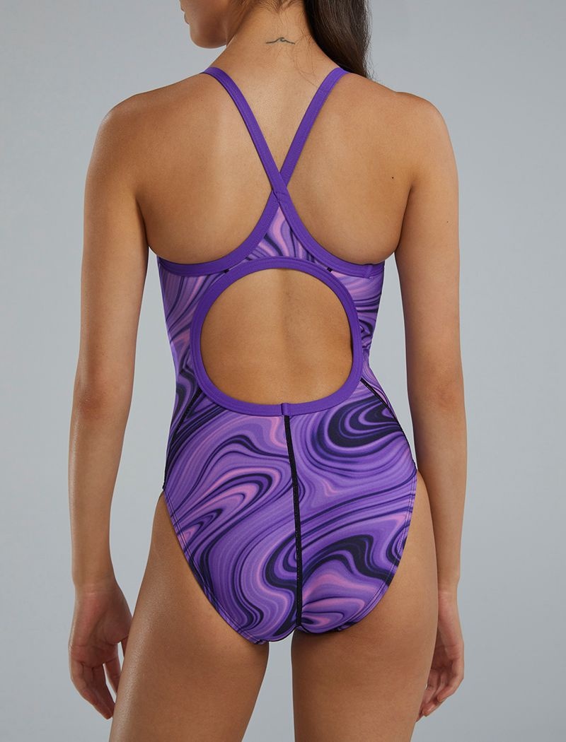 Purple Tyr Durafast Elite® Diamondfit Vitality Women's Swimsuit | US-RPJY72498