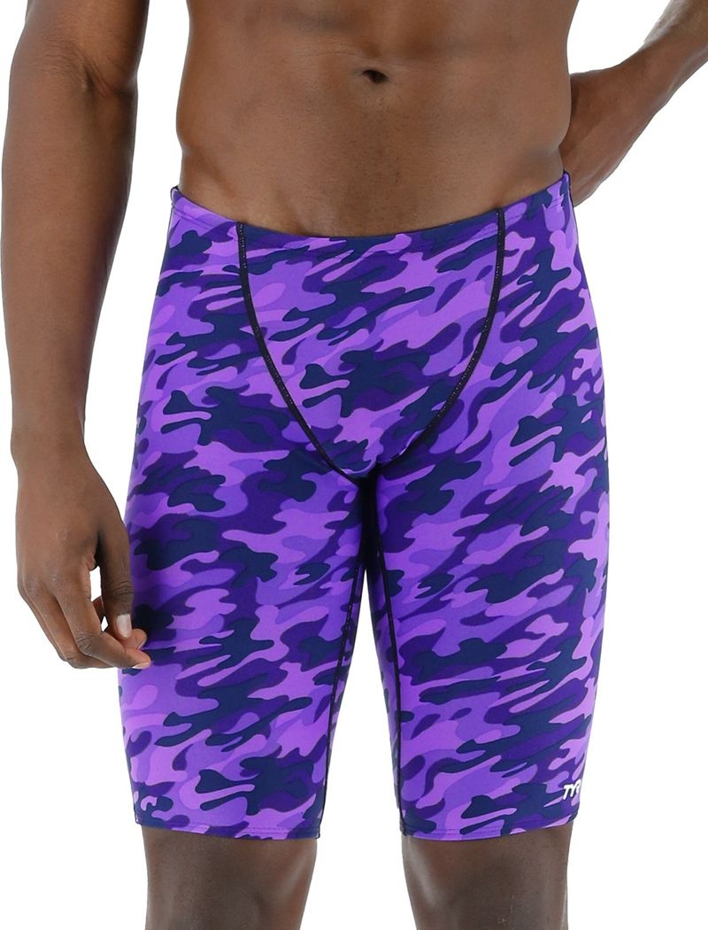 Purple Tyr Durafast Elite® Jammer Camo Men's Swimsuit | US-XCIN93215