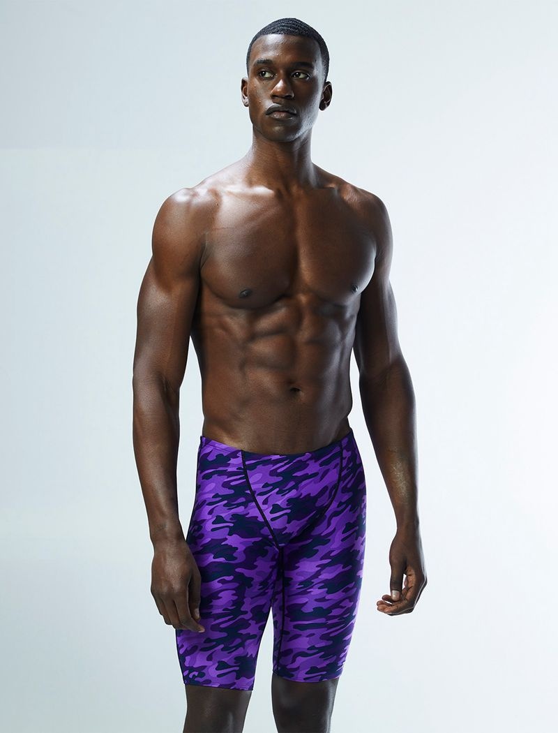 Purple Tyr Durafast Elite® Jammer Camo Men's Swimsuit | US-XCIN93215