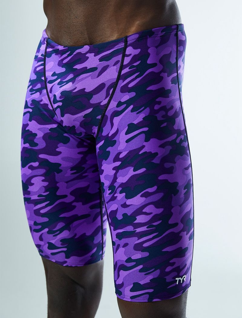 Purple Tyr Durafast Elite® Jammer Camo Men's Swimsuit | US-XCIN93215