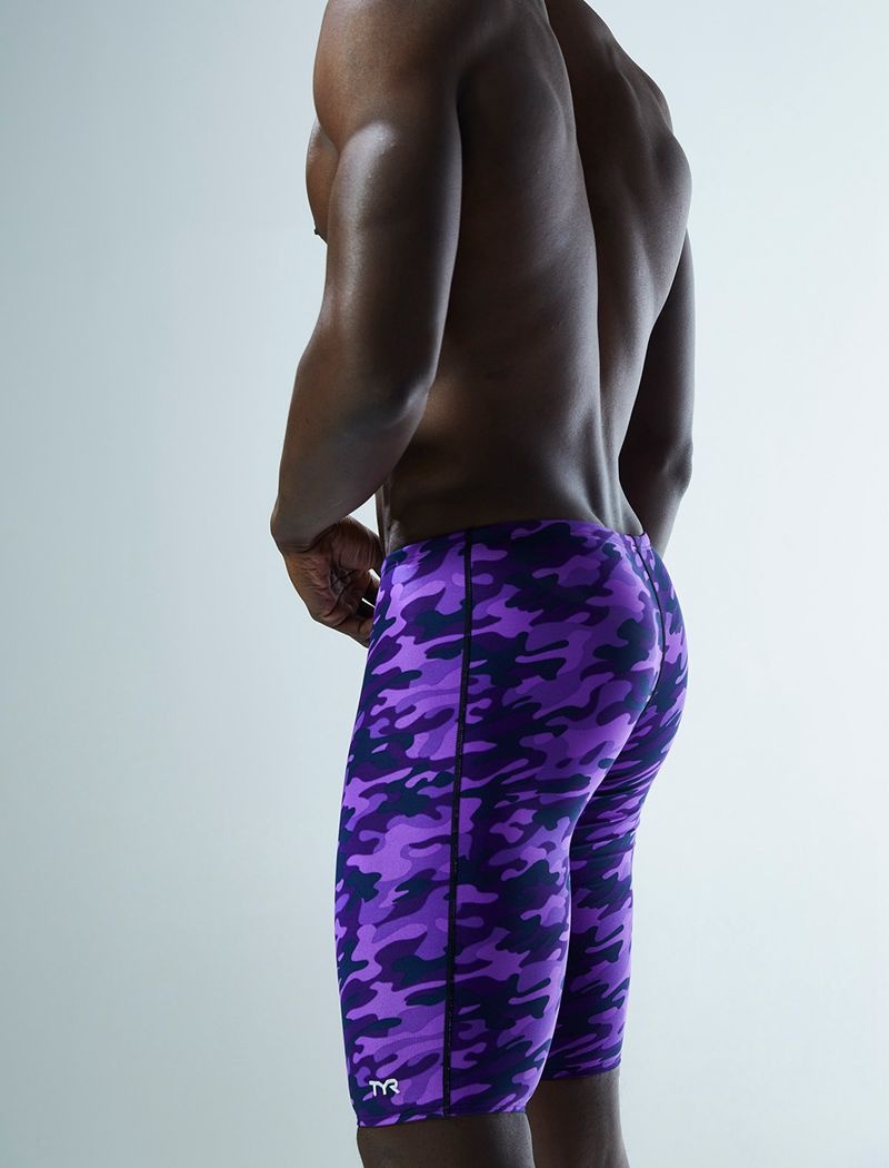 Purple Tyr Durafast Elite® Jammer Camo Men's Swimsuit | US-XCIN93215