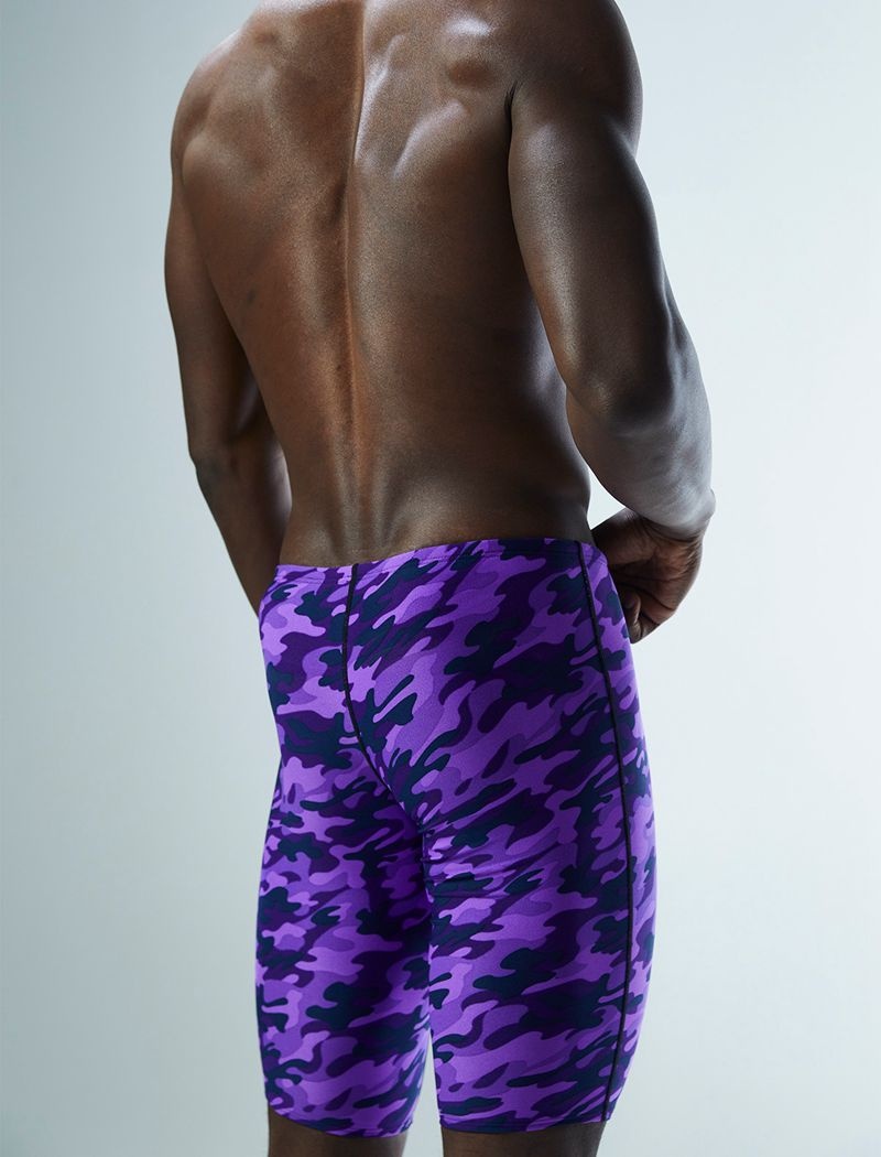 Purple Tyr Durafast Elite® Jammer Camo Men's Swimsuit | US-XCIN93215