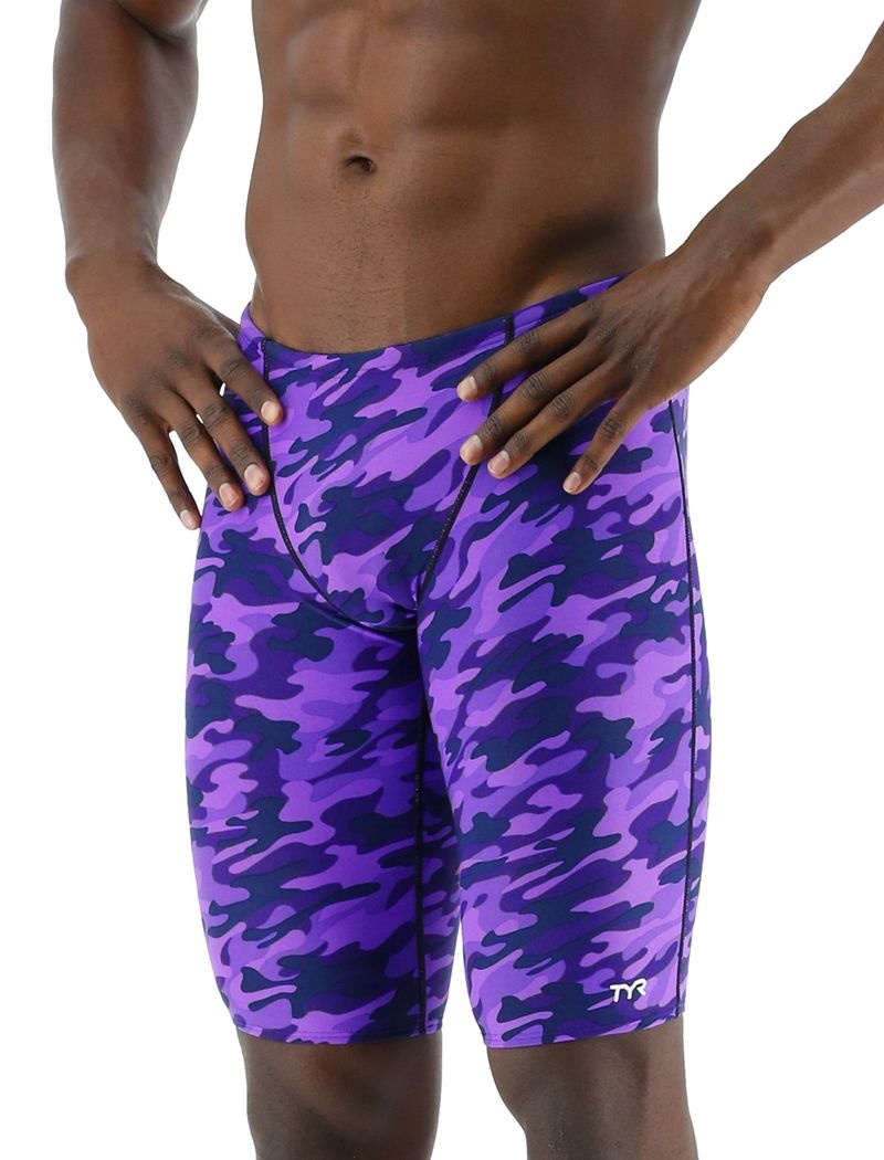 Purple Tyr Durafast Elite® Jammer Camo Men\'s Swimsuit | US-XCIN93215