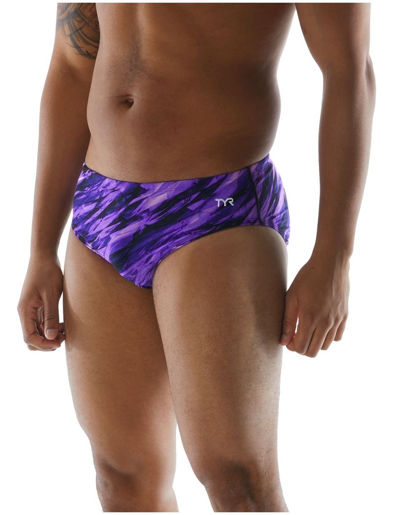 Purple Tyr Durafast Elite® Vitric Men\'s Swimsuit | US-EFZO56419