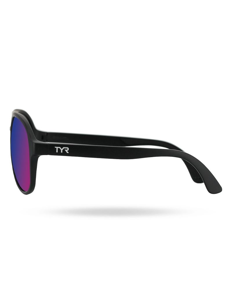 Purple / Black Tyr Goldenwest Xl Aviator Hts Polarized Men's Sunglasses | US-VHBM62509