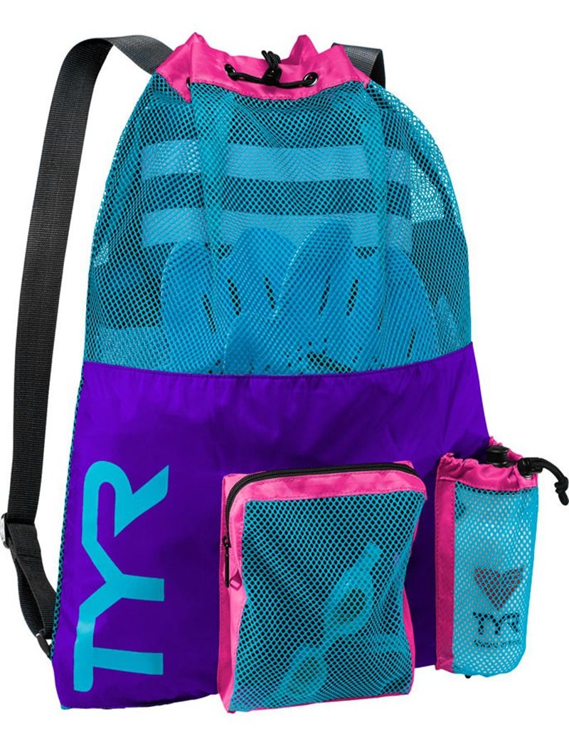 Purple / Blue Tyr 40l Big Mesh Mummy Women\'s Backpack | US-ZNXD05186