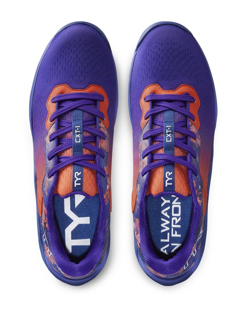 Purple / Orange Tyr Cxt-1 Trainer Men's Crossfit Shoes | US-PJFS17620