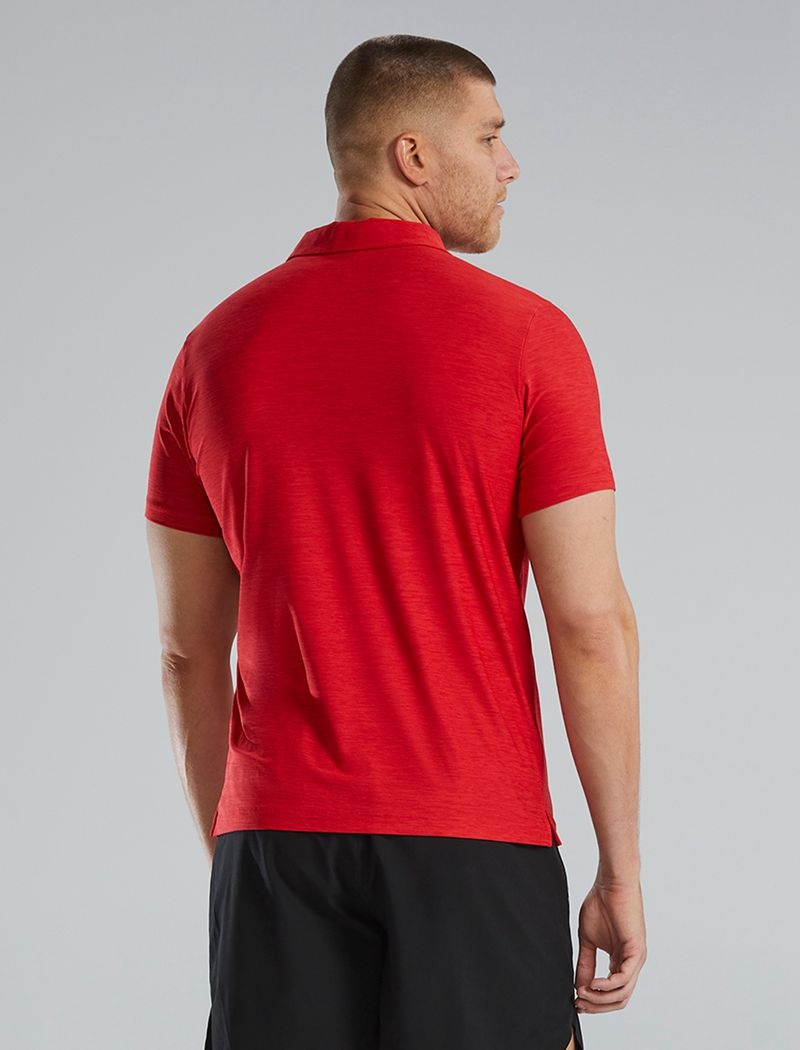 Red Tyr Climadry™ Short Sleeve Men's Polo Shirt | US-NRWI37269