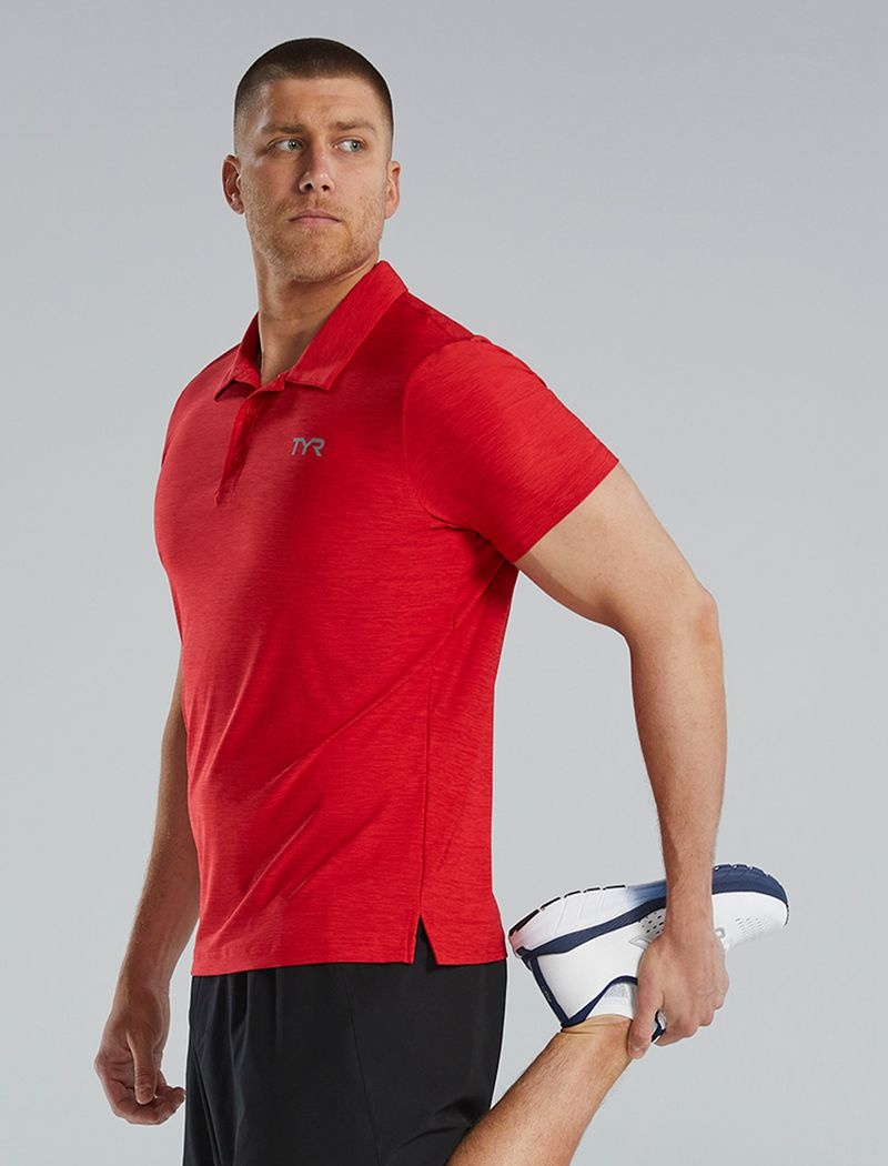 Red Tyr Climadry™ Short Sleeve Men's Polo Shirt | US-NRWI37269