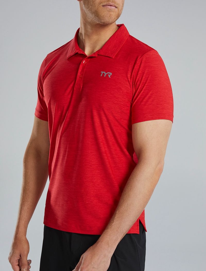 Red Tyr Climadry™ Short Sleeve Men's Polo Shirt | US-NRWI37269