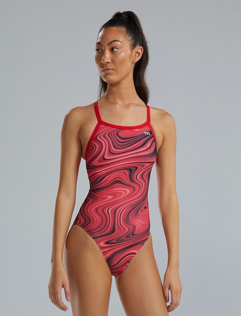 Red Tyr Durafast Elite® Diamondfit Vitality Women\'s Swimsuit | US-AEZI38264