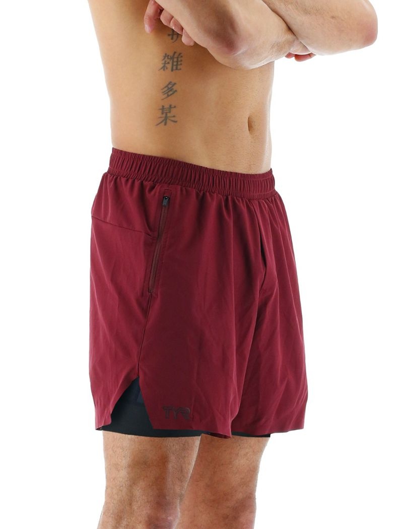 Red Tyr Hydrosphere™ Lined 6 Momentum Men's Shorts | US-HEOZ36942