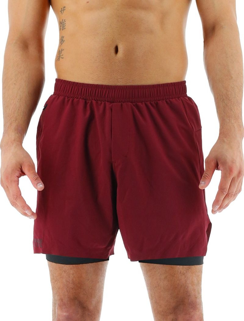 Red Tyr Hydrosphere™ Lined 6 Momentum Men\'s Shorts | US-HEOZ36942