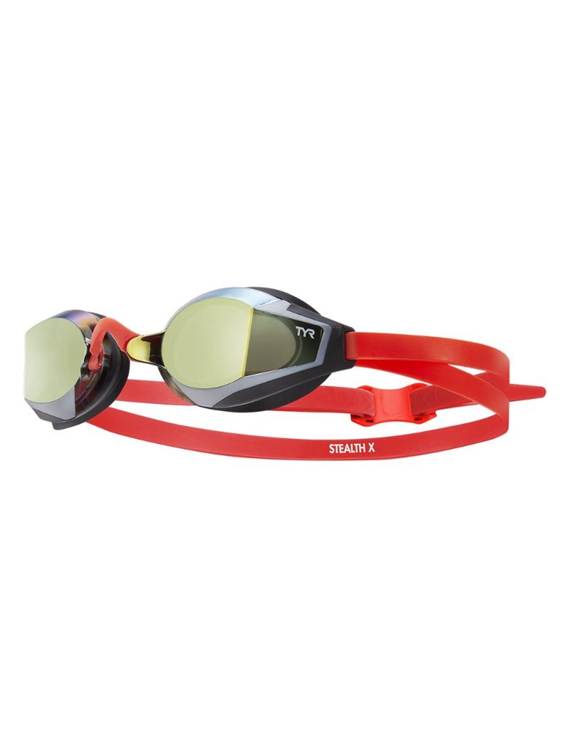 Red Tyr Stealth-x Mirrored Performance Men\'s Goggles | US-QTSY24635