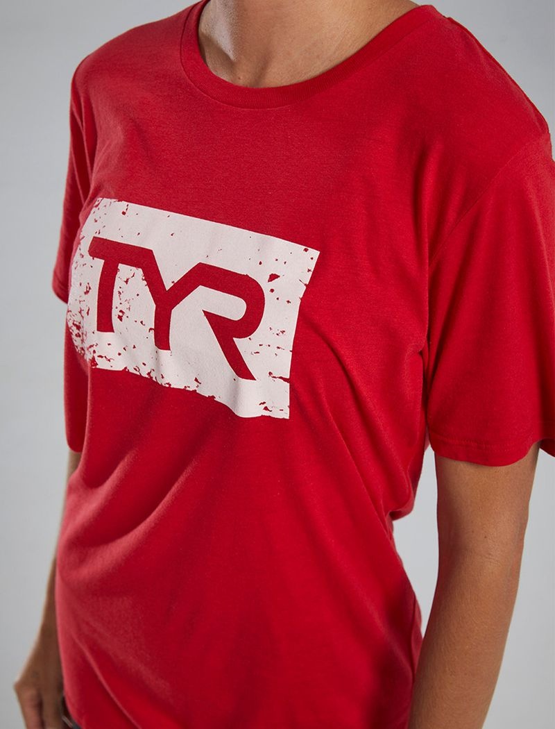 Red Tyr Ultrasoft™ Short Sleeve Graphic Distressed Women's T-Shirt | US-CWKN09853