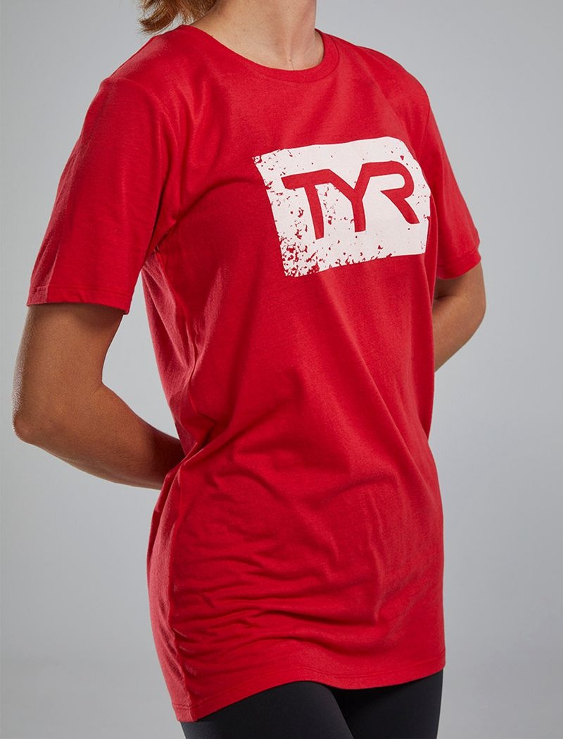 Red Tyr Ultrasoft™ Short Sleeve Graphic Distressed Women's T-Shirt | US-CWKN09853