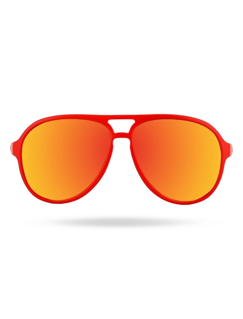 Red / Orange Tyr Goldenwest Xl Aviator Hts Polarized Men's Sunglasses | US-QFXC45307