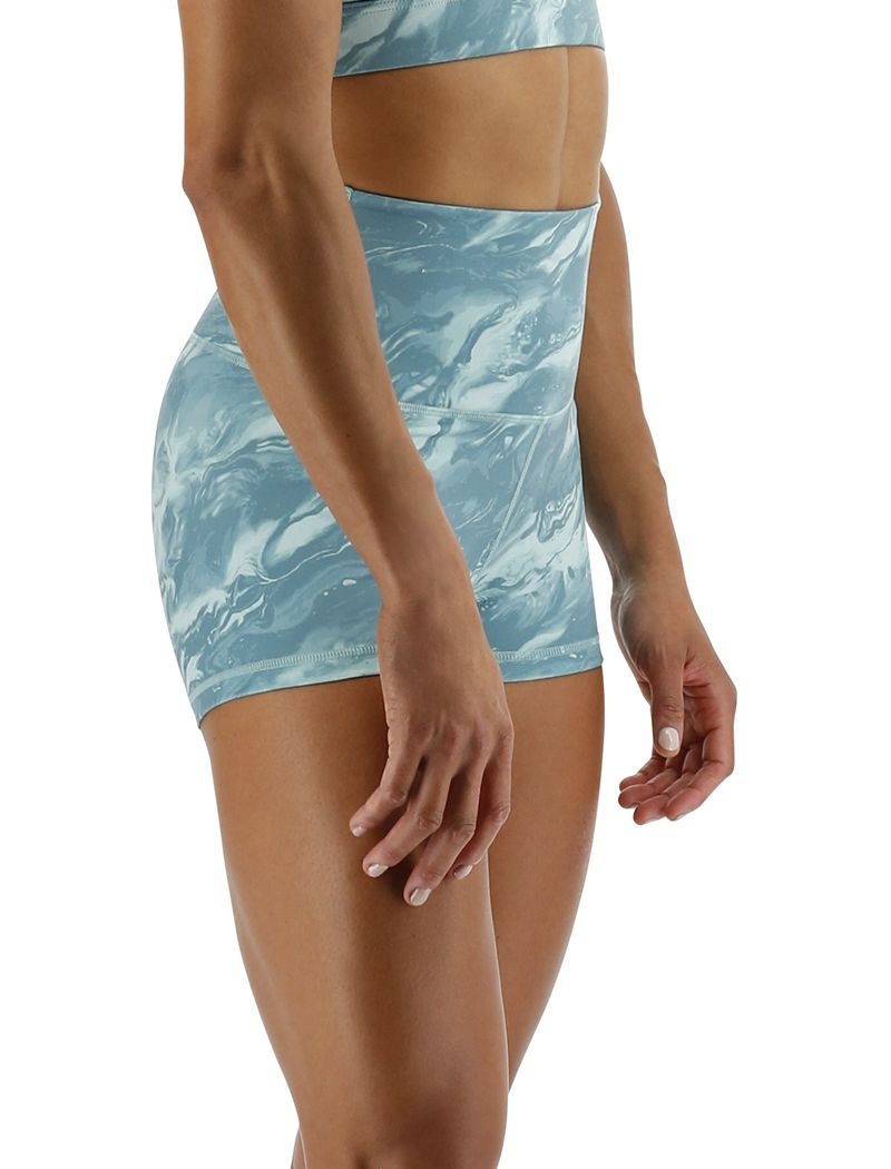 Turquoise Tyr Base Kinetic™ High-rise 2 Women's Shorts | US-STCK75684