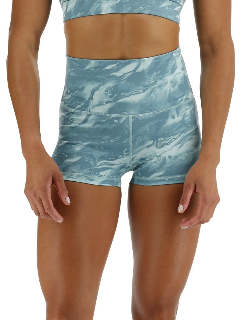 Turquoise Tyr Base Kinetic™ High-rise 2 Women\'s Shorts | US-STCK75684